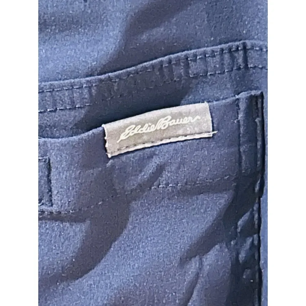 Eddie Bauer Navy Blue Fleece Lined Pants size 34 x 34